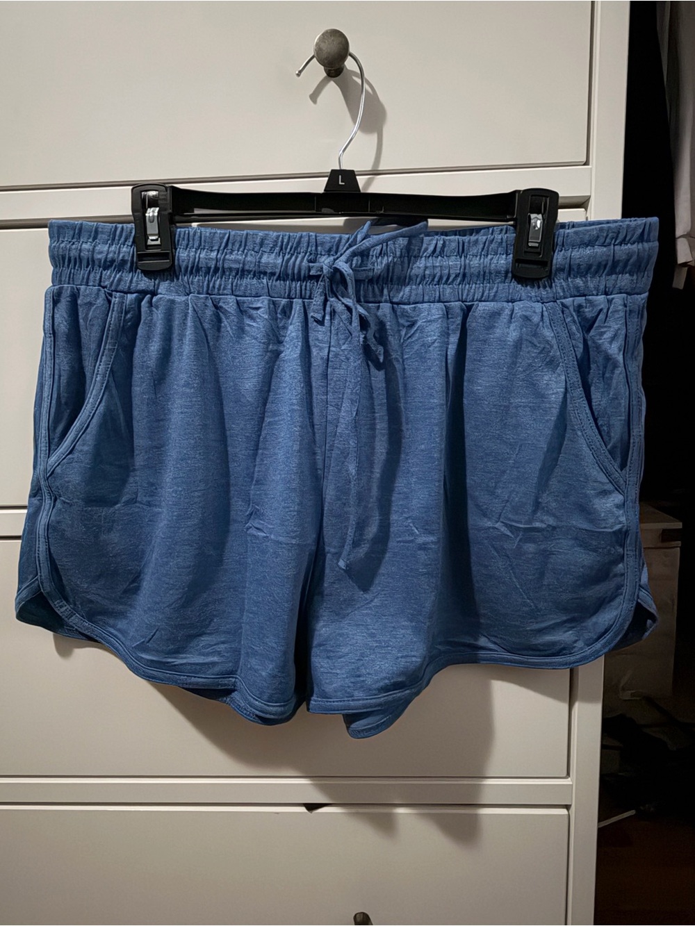 Everyday Drawstring Athletic Shorts for Women — Blue